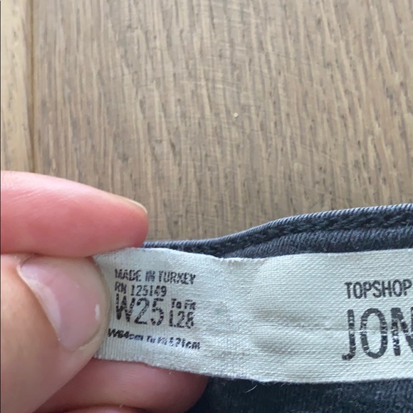 Black/Grey TopShop Jeans - Picture 3 of 3